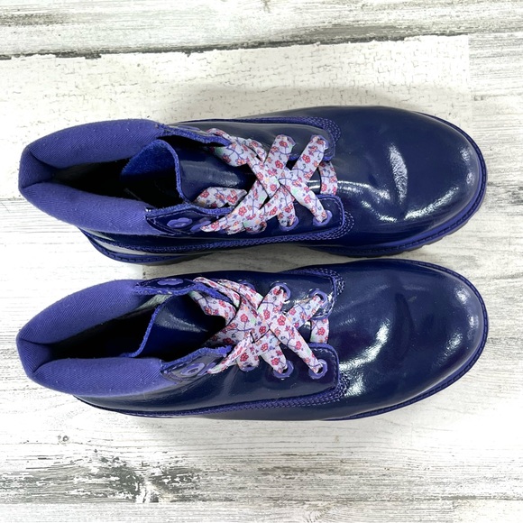 Timberland Girls Style 3391A Classic 6” Lace Up Waterproof Boots Size 5 - Picture 3 of 11